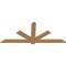 Ekena Millwork Kennewick Timber Gable Bracket, Western Red Cedar, 84"W x 35"H x 1 1/2"D x 5 1/2"F, 10/12 Pitch GBW084X35X0206KEN00SWR - alternate 2
